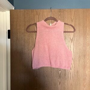 Free People 100% cashmere crop top